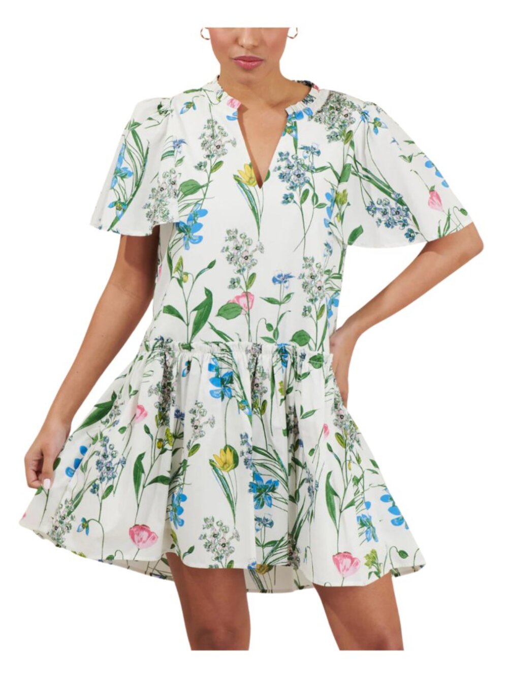 Sugarlips Clove Garden Floral Rock A By Trapeze Mini Dress
